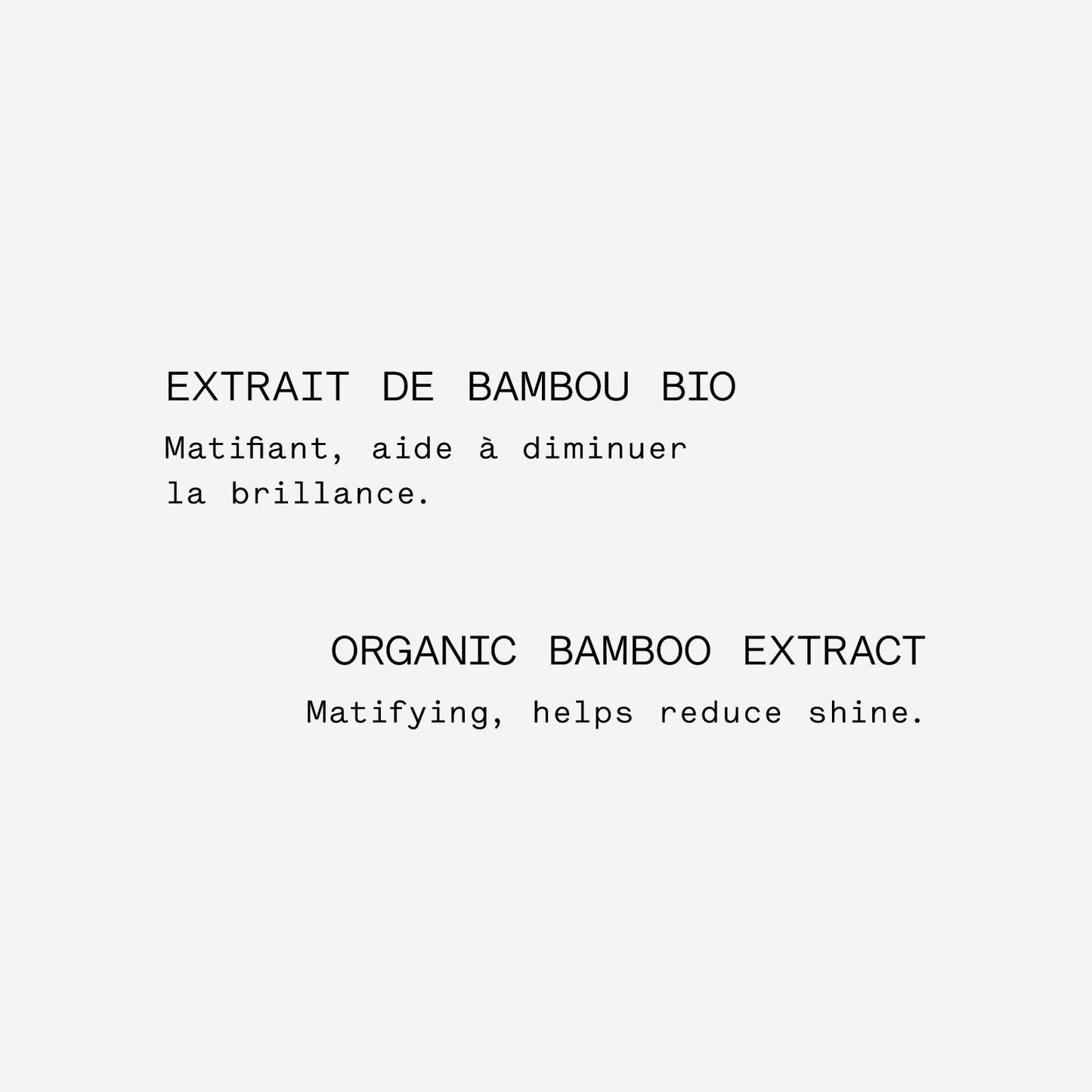 Sérum Matifiant L35
Acide azélaïque 10% + Extrait de bambou