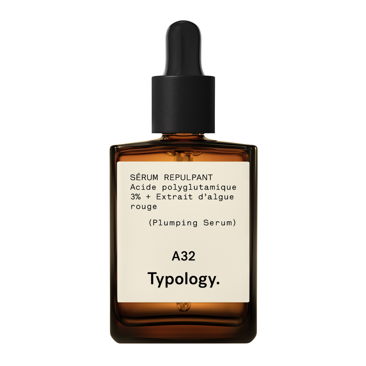 Sérum Repulpant A32
Acide polyglutamique 3% + Extrait d'algue rouge