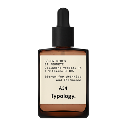 Sérum Rides et Fermeté A34
Collagène végétal 1% + Vitamine C 10%