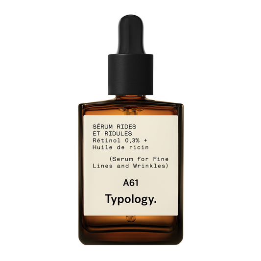 Sérum Rides et Ridules A61
Rétinol 0,3% + Huile de ricin