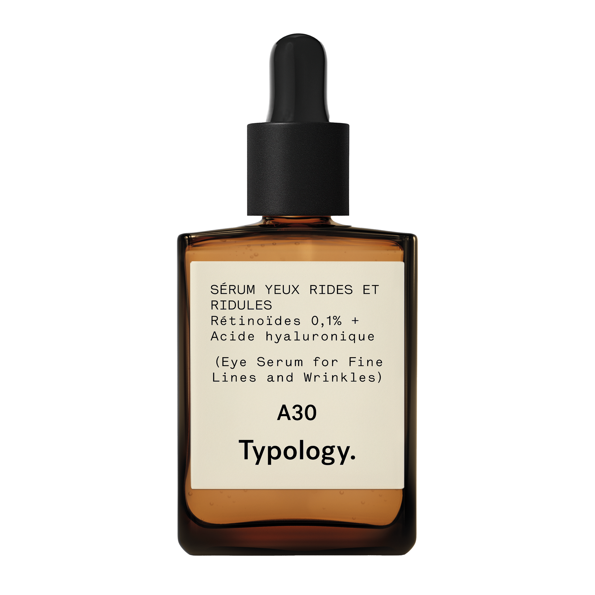 Sérum Yeux Rides et Ridules A30
Rétinoïdes 0,1% + Acide hyaluronique