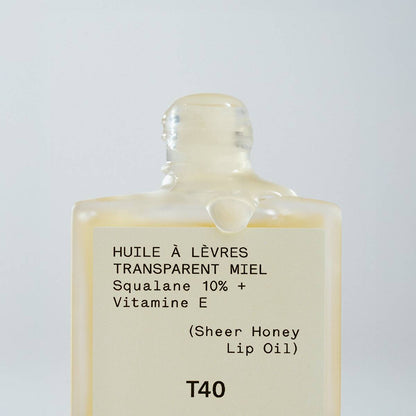 Huile à Lèvres Émolliente T40
Squalane 10% + Vitamine E