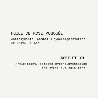 Gommage Visage Éclat P71
Huile de rose musquée