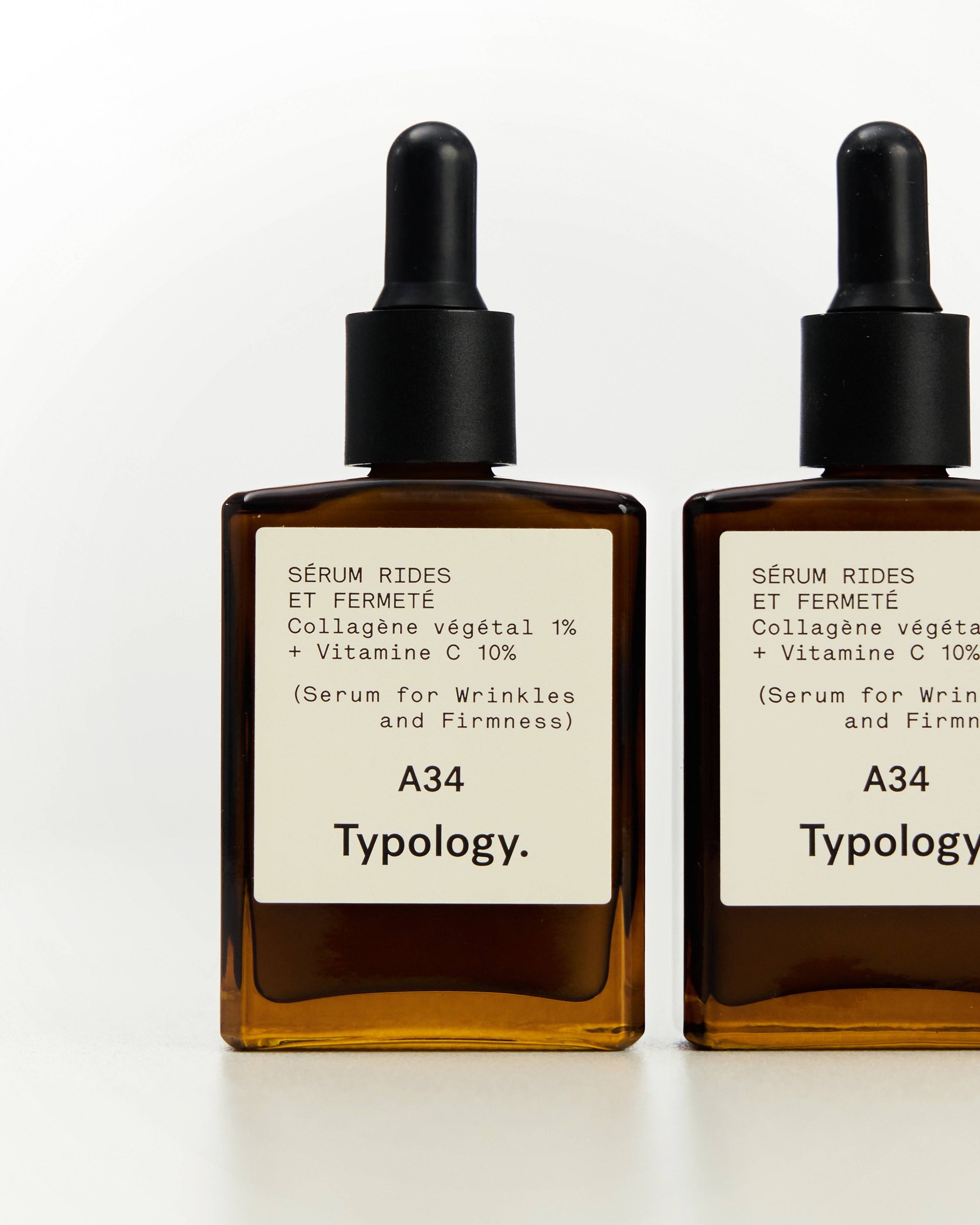 Sérum Rides et Fermeté A34
Collagène végétal 1% + Vitamine C 10%