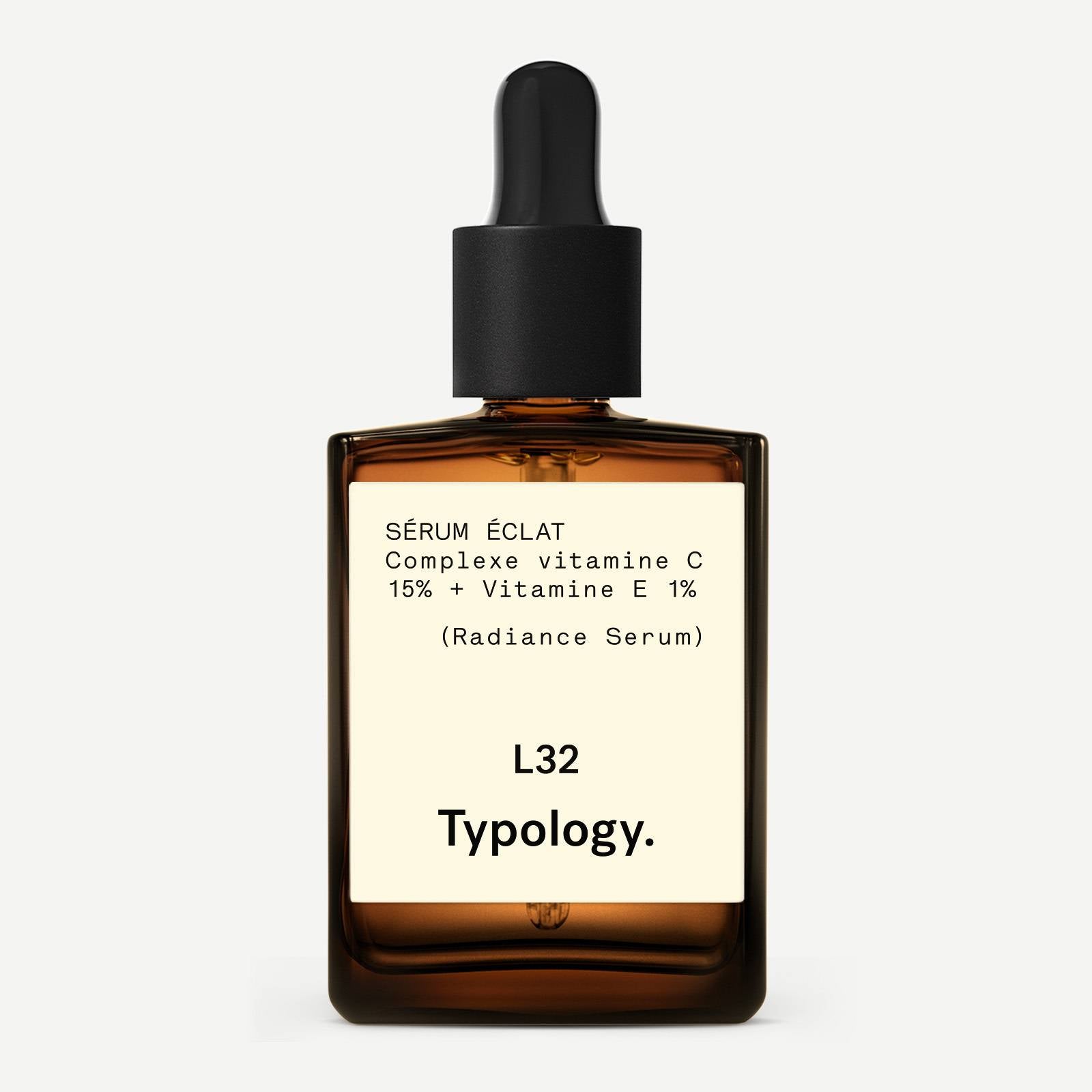 Sérum Éclat L32
Complexe vitamine C 15% + Vitamine E 1%