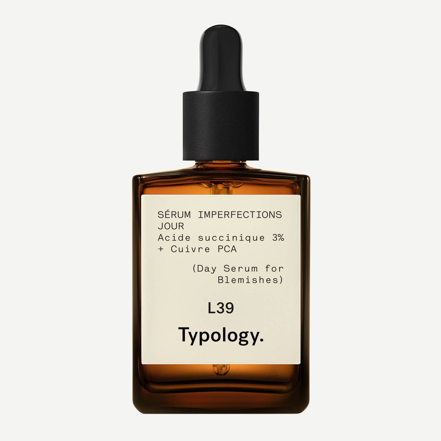 Sérum imperfections jour L39
Acide succinique 3% + Cuivre PCA