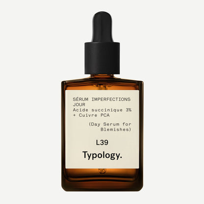 Sérum imperfections jour L39
Acide succinique 3% + Cuivre PCA