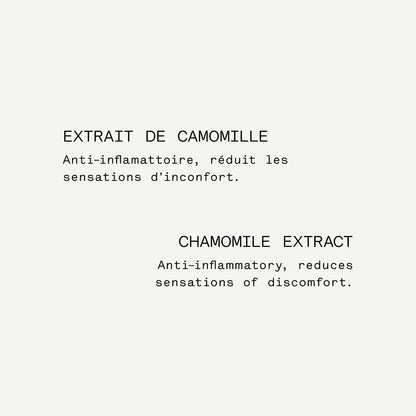 Lait Nettoyant Hydratant L14
Acide hyaluronique 0,5% + Extrait de camomille