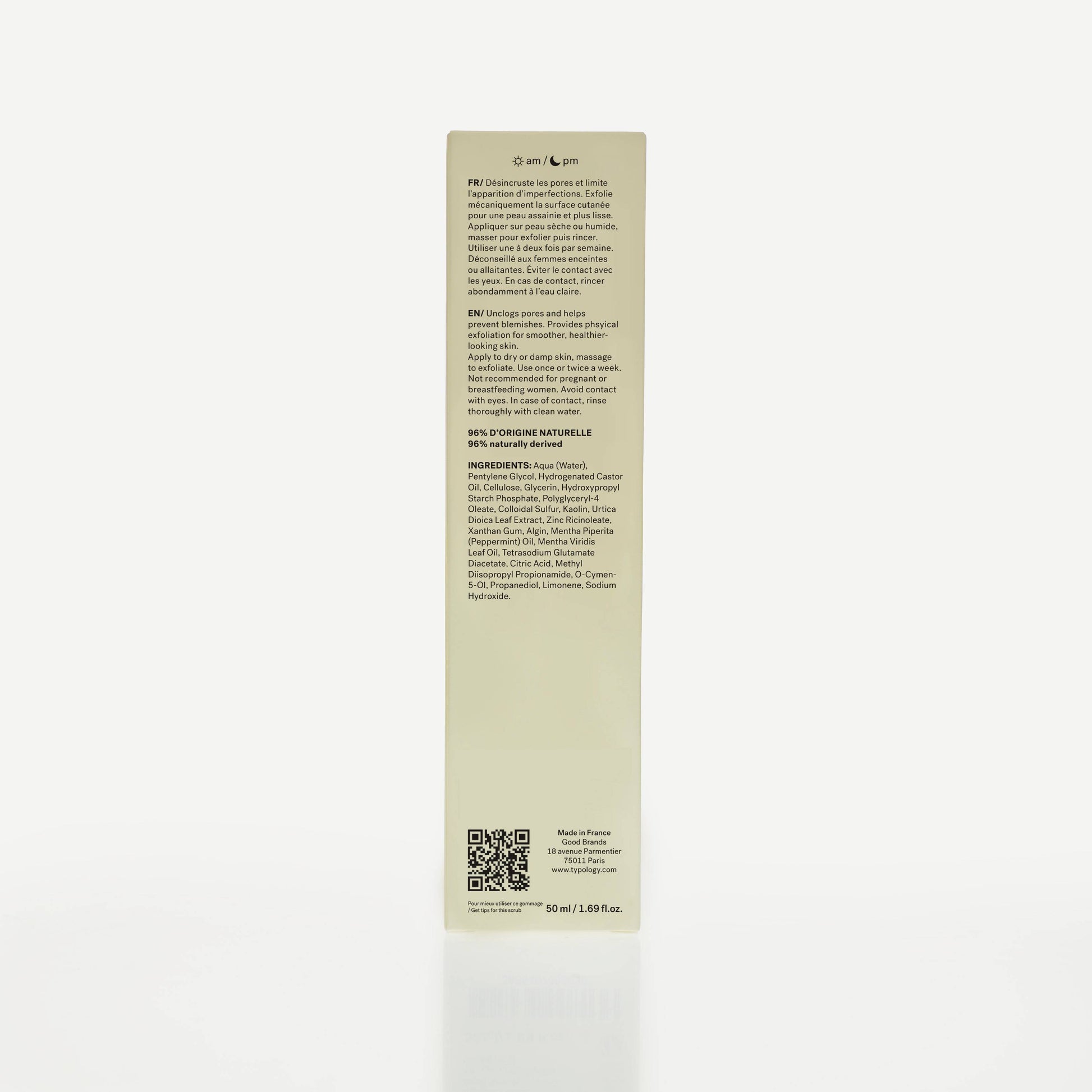 Gommage Visage Imperfections L73
Soufre 2% + Extrait d'ortie