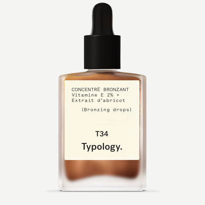 Concentré Bronzant T34
Vitamine E 2% + Extrait d'abricot