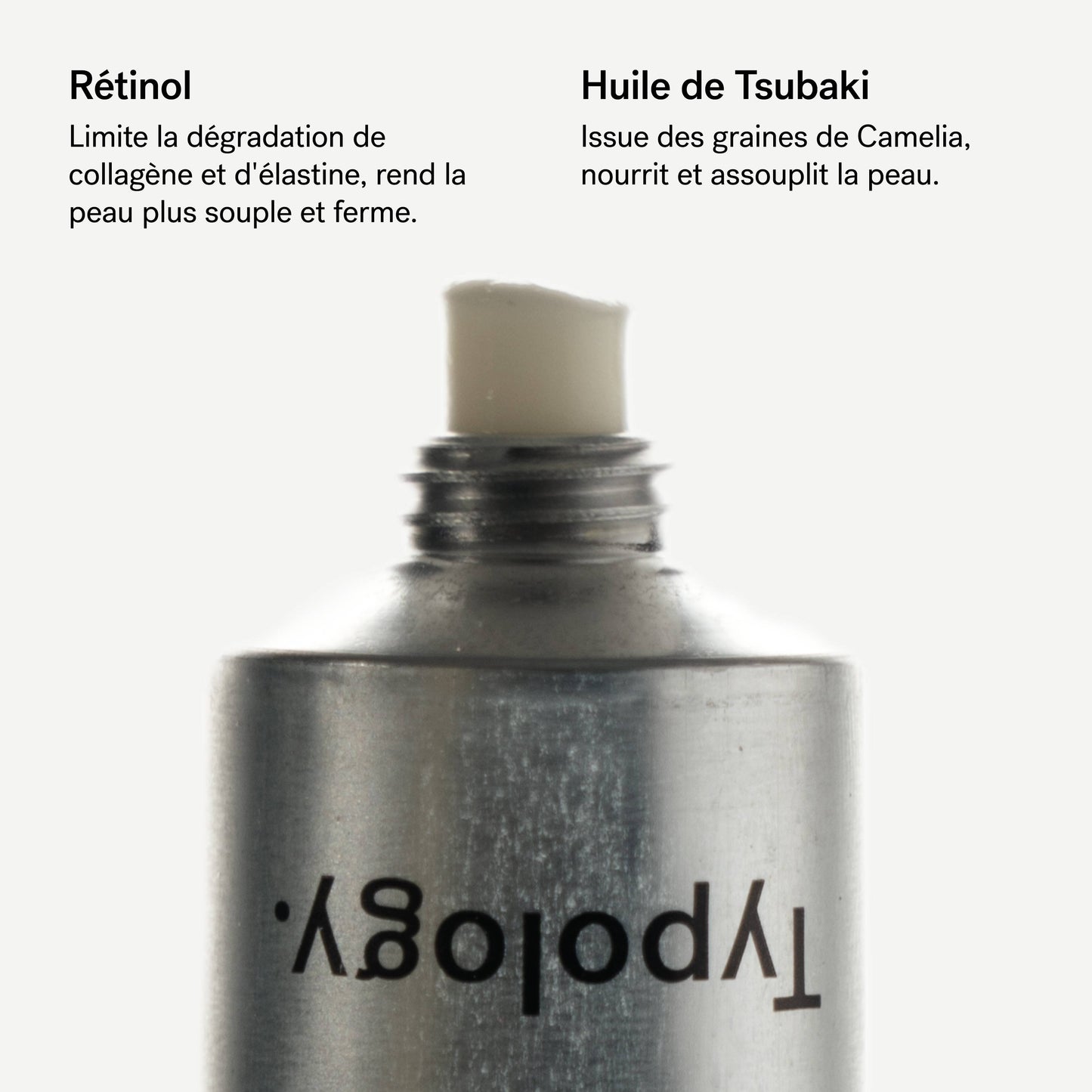 Crème de nuit raffermissante A62
Rétinol 0,2% + Huile de tsubaki